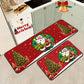 Set of 2 Pieces Christmas Kitchen Rugs Floor Mats