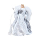 Angel Christmas Tree Topper Ornament with White Wings Treetop Angel for Xmas Decoration