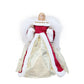 Angel Christmas Tree Topper Ornament with White Wings Treetop Angel for Xmas Decoration
