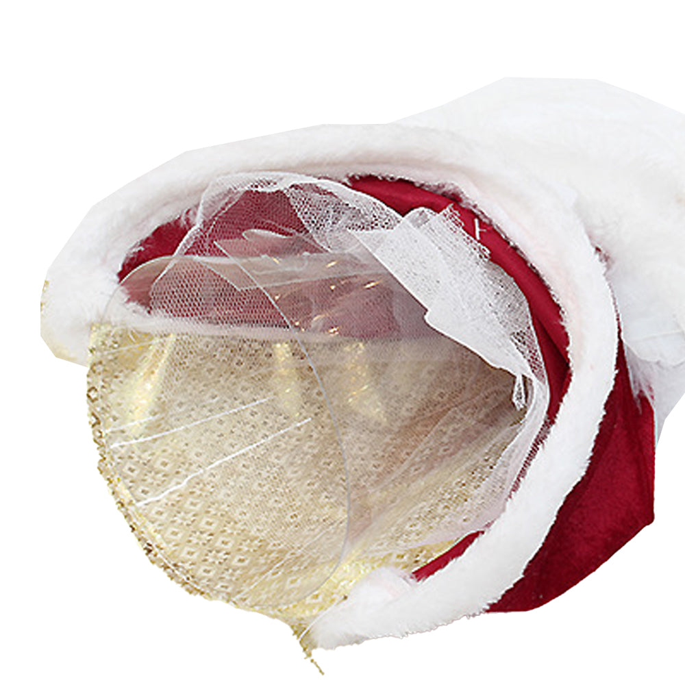 Angel Christmas Tree Topper Ornament with White Wings Treetop Angel for Xmas Decoration