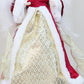 Angel Christmas Tree Topper Ornament with White Wings Treetop Angel for Xmas Decoration