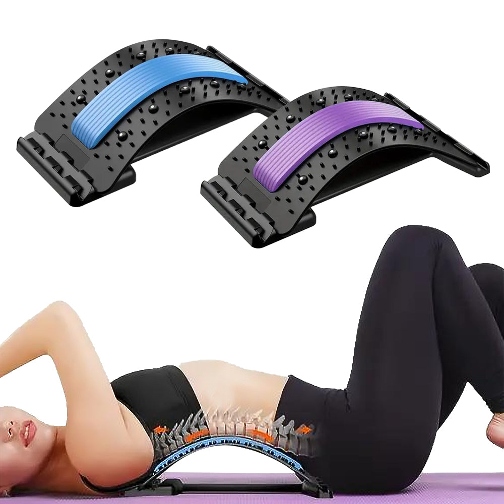 Four-Level Back Support Stretcher Pain Relief Massager