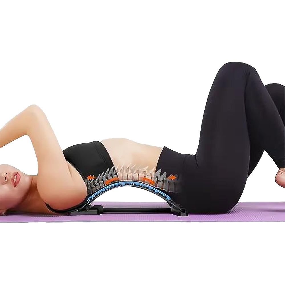 Four-Level Back Support Stretcher Pain Relief Massager