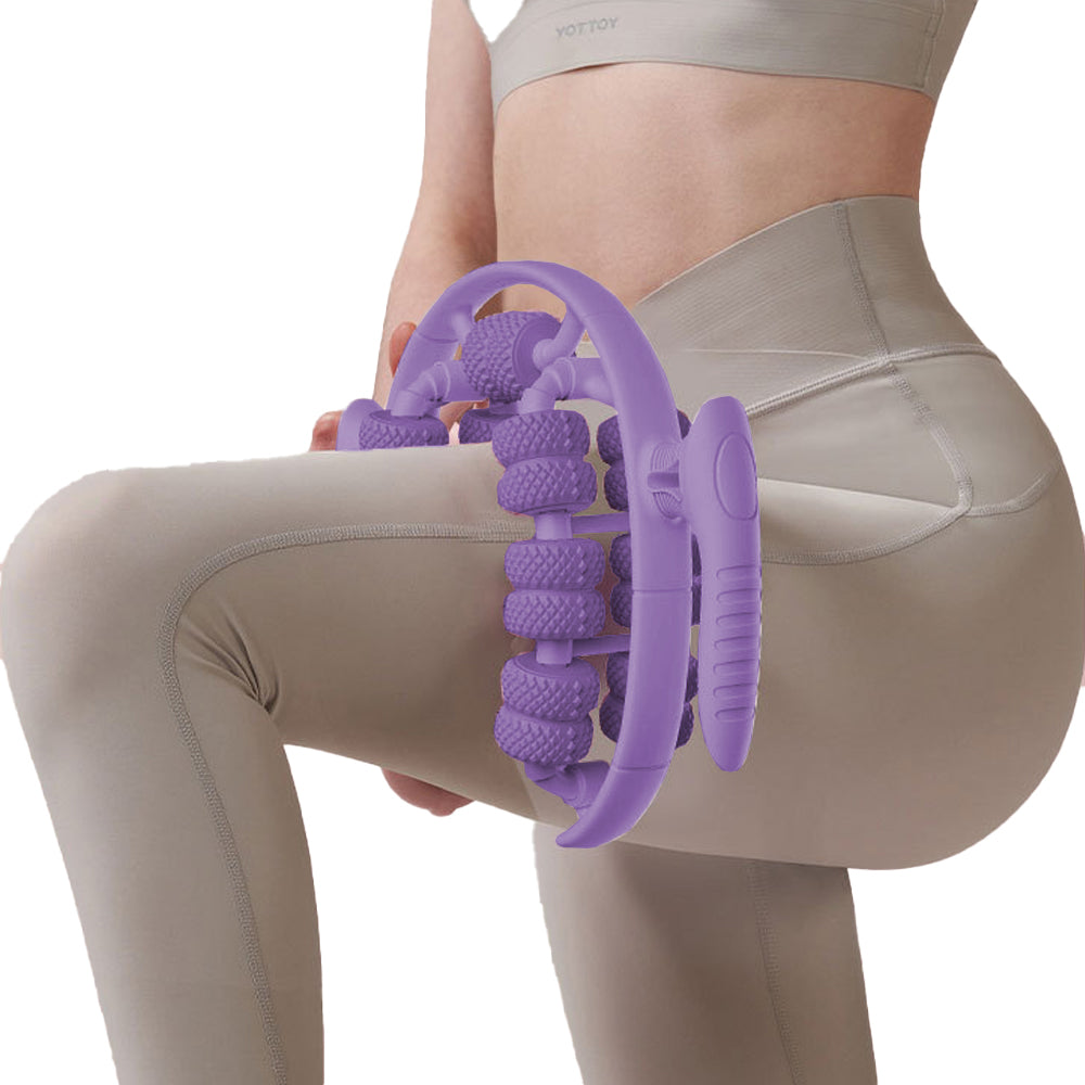 26 Wheels Annular Leg Clamp Muscle Relax Massager