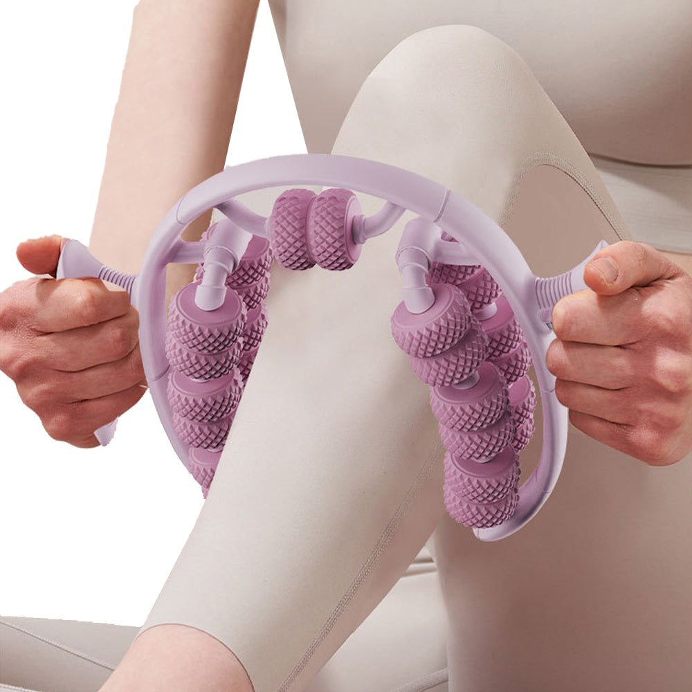 26 Wheels Annular Leg Clamp Muscle Relax Massager