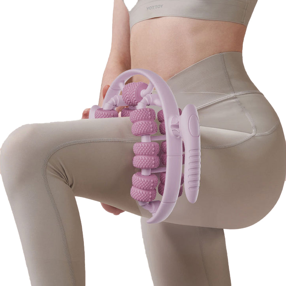 26 Wheels Annular Leg Clamp Muscle Relax Massager