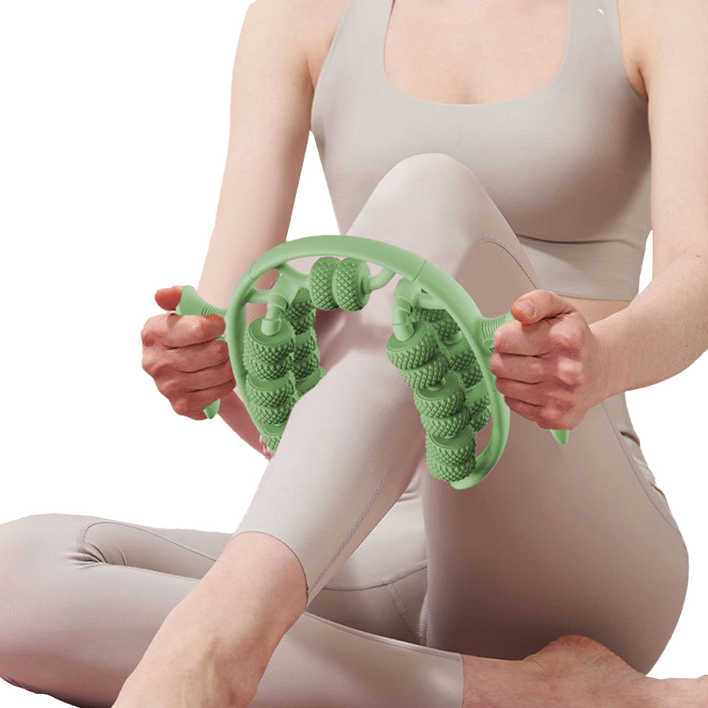 26 Wheels Annular Leg Clamp Muscle Relax Massager