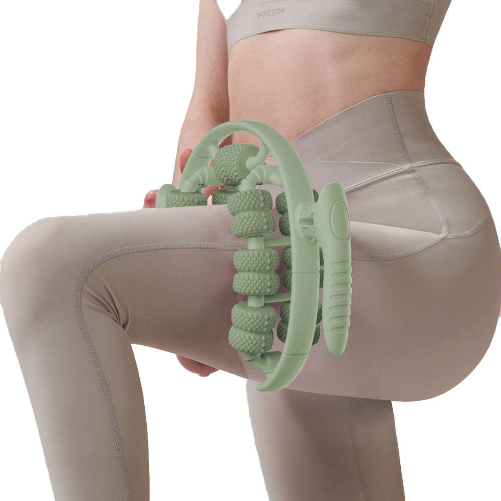26 Wheels Annular Leg Clamp Muscle Relax Massager