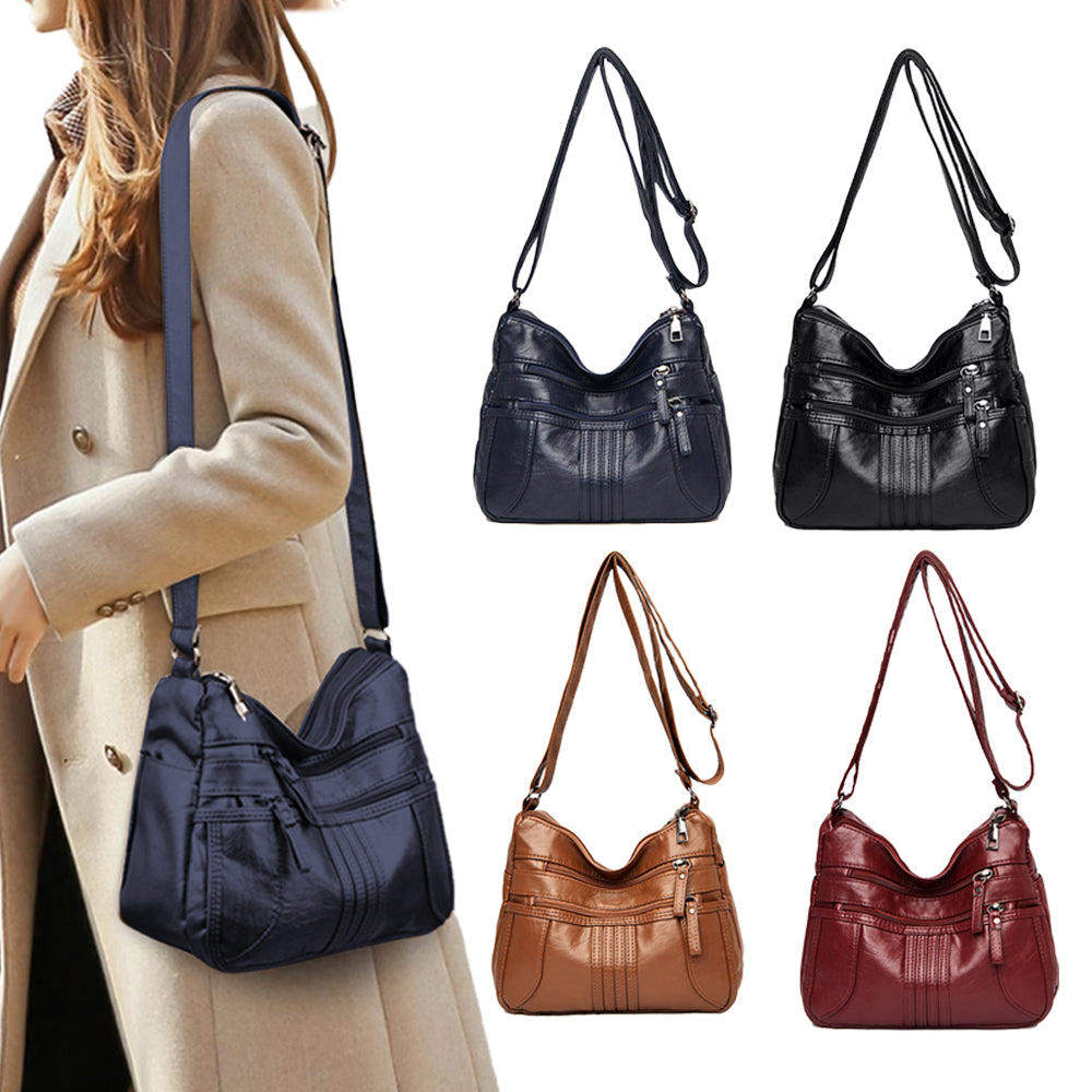 Soft PU Leather Crossbody Shoulder Bag for Women