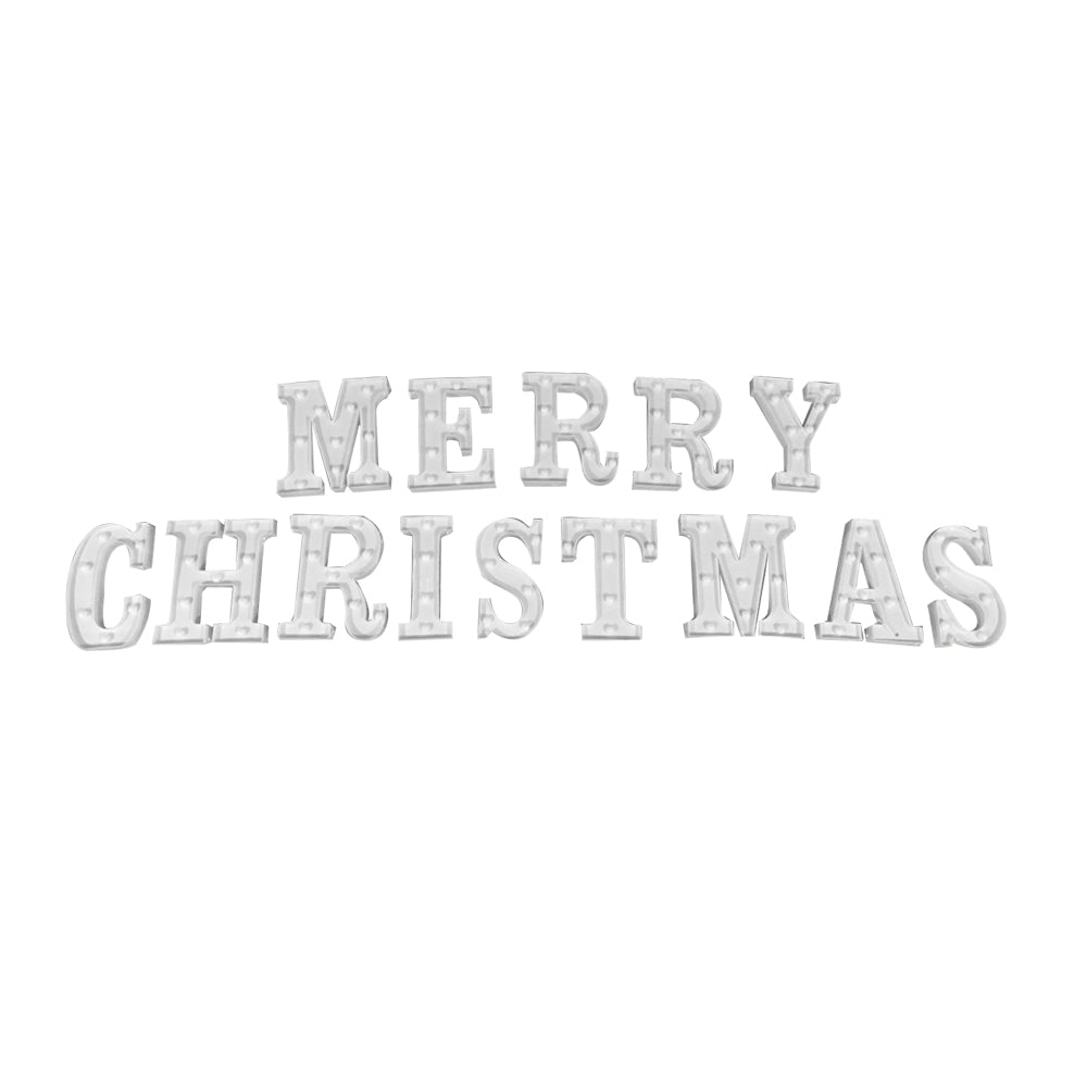 14 LED Separate Letters Christmas Lights 'MERRY CHRISTMAS'