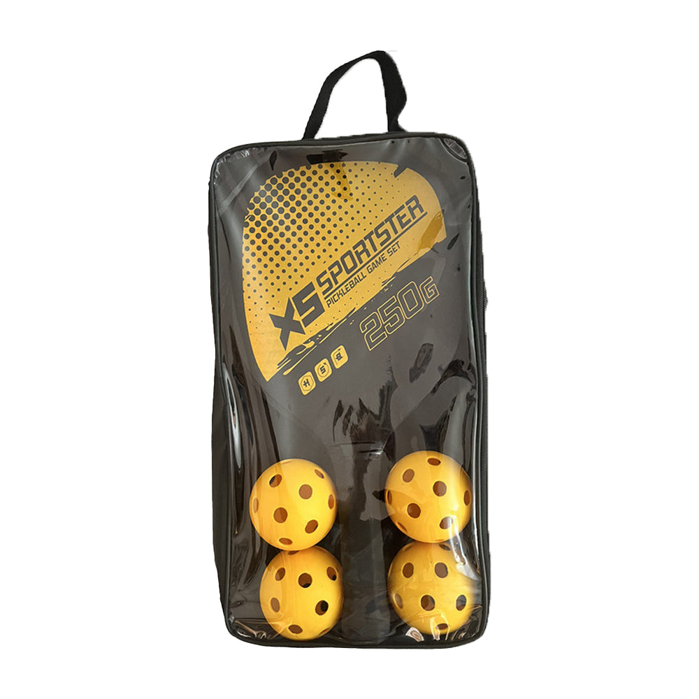 Sports Pickleball Paddle and Ball Set with Carry Bag