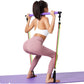 Portable Pilates Stretch Rope Gym Stick Yoga Exercise Bar Pilates Trainer Rope