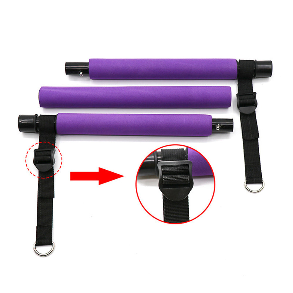 Portable Pilates Stretch Rope Gym Stick Yoga Exercise Bar Pilates Trainer Rope