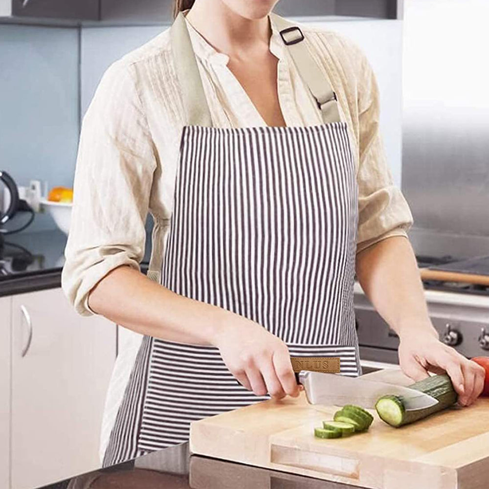 Kitchen Adjustable Cooking Aprons with 2 Pockets