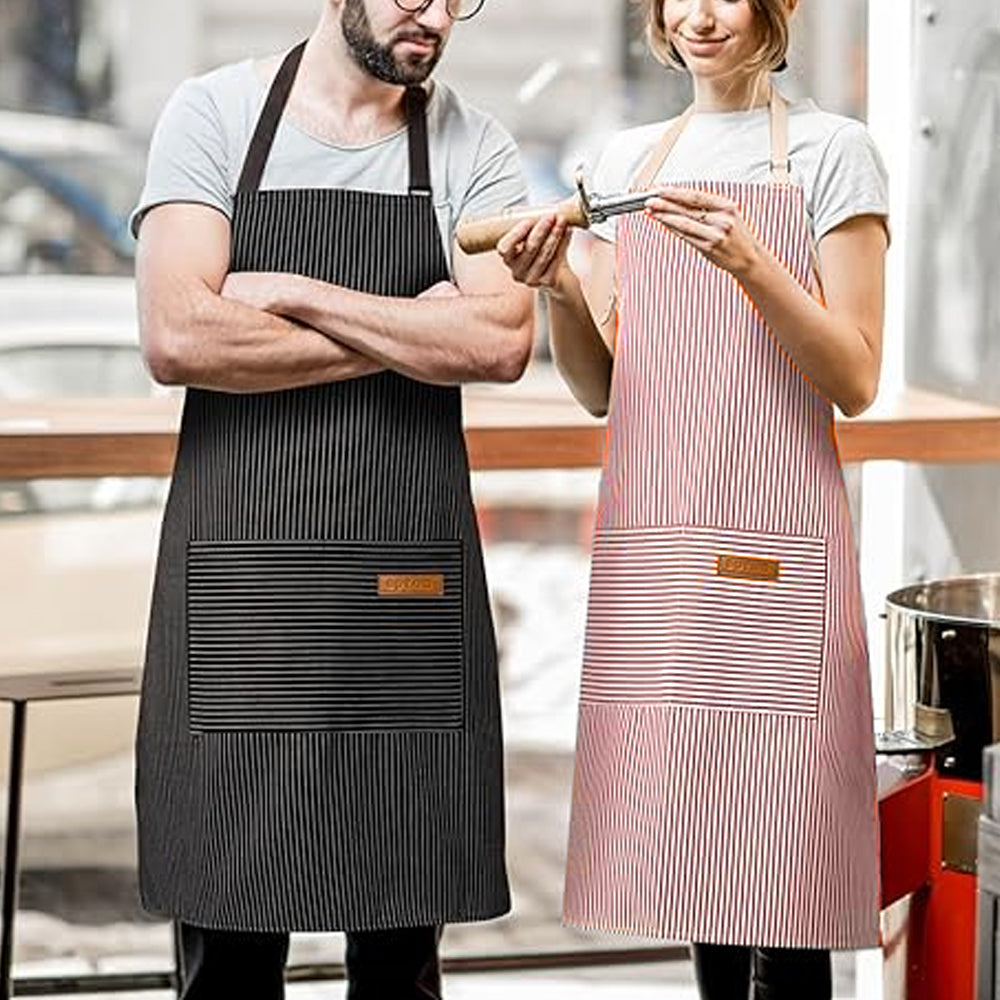 Kitchen Adjustable Cooking Aprons with 2 Pockets