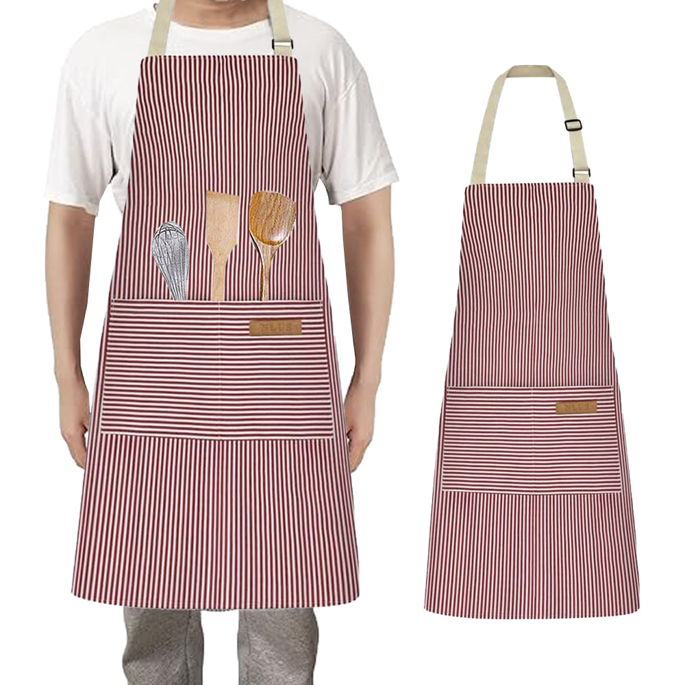 Kitchen Adjustable Cooking Aprons with 2 Pockets