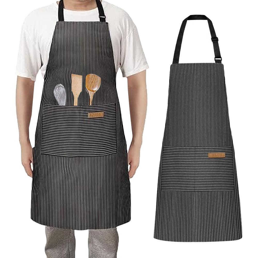 Kitchen Adjustable Cooking Aprons with 2 Pockets