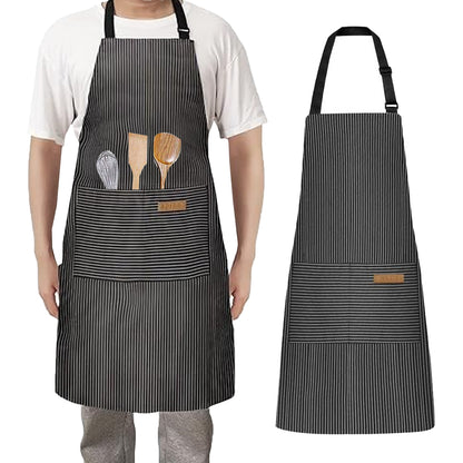 Kitchen Adjustable Cooking Aprons with 2 Pockets