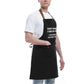 Kitchen Letters Printed Adjustable Cooking Aprons with 3 Pockets-Don't Worry