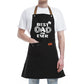 Kitchen Letters Printed Adjustable Cooking Aprons with 3 Pockets-Best Dad Ever