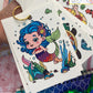 Mermaid DIY Journal Kit for Girls Scrapbooking and Diary Supplies Stickers Set