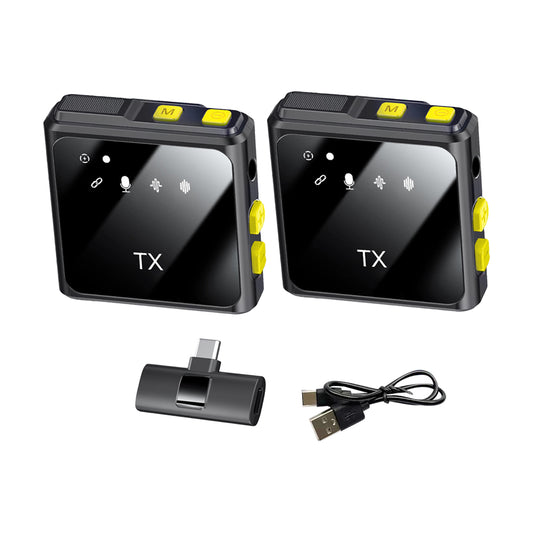 Wireless Lavalier Lapel Microphone for Interview Vlog Live Stream-Type-C