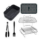 6Pcs Air Fryer Rack Accessory Set Silicone Liner for Ninja Dual AF300UK AF400UK