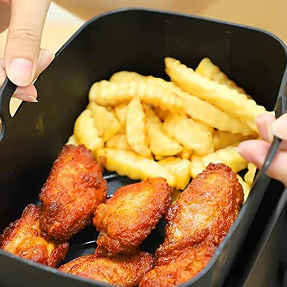 6Pcs Air Fryer Rack Accessory Set Silicone Liner for Ninja Dual AF300UK AF400UK