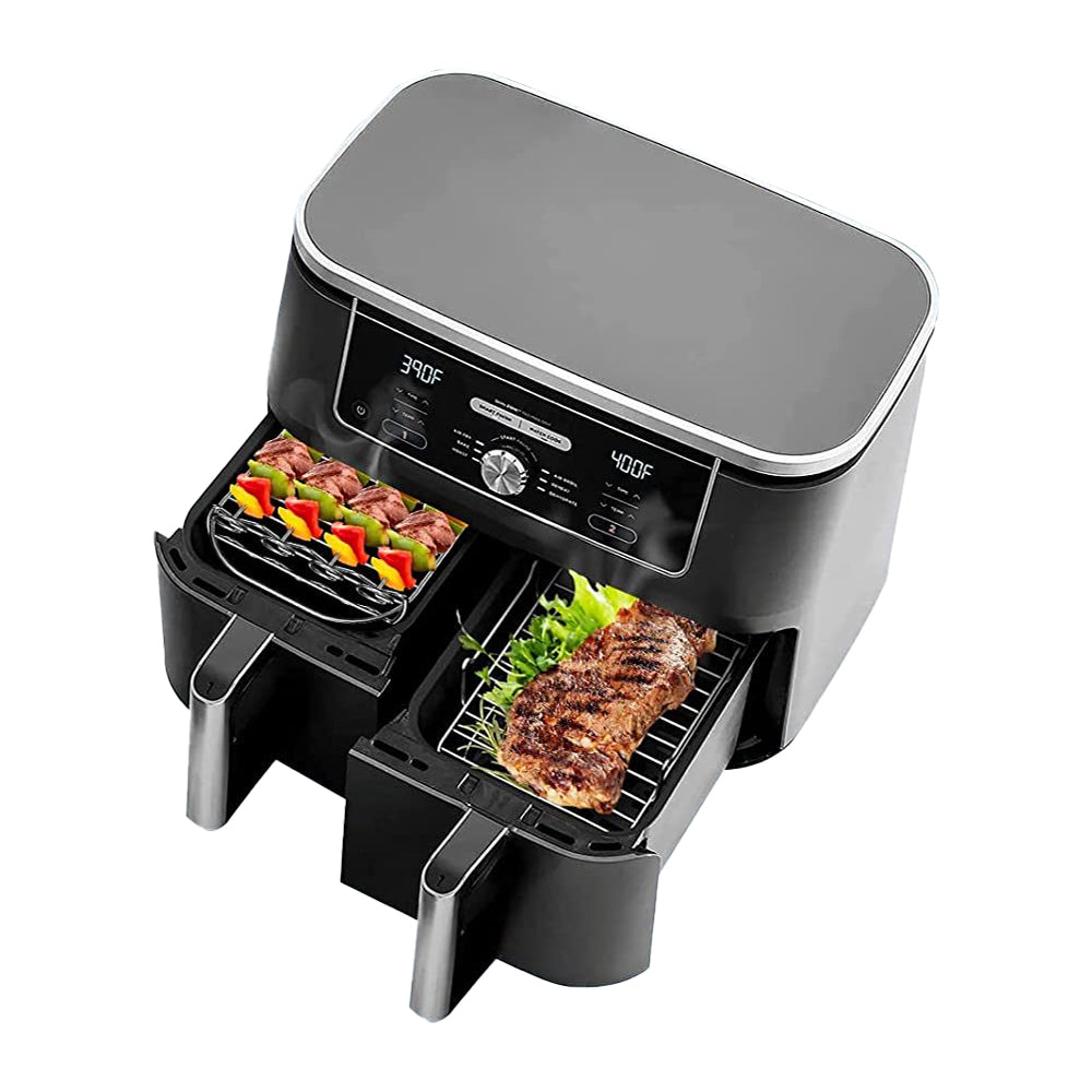 6Pcs Air Fryer Rack Accessory Set Silicone Liner for Ninja Dual AF300UK AF400UK