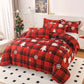 2Pcs/3Pcs Christmas Bedding Set Double Queen Size Quilt Cover Pillowcases Set