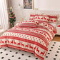 2Pcs/3Pcs Christmas Bedding Set Double Queen Size Quilt Cover Pillowcases Set