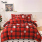 2Pcs/3Pcs Christmas Bedding Set Double Queen Size Quilt Cover Pillowcases Set