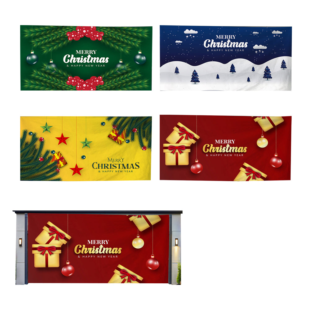 Christmas Garage Door Banner Decoration Hanging Christmas Backdrop Decoration