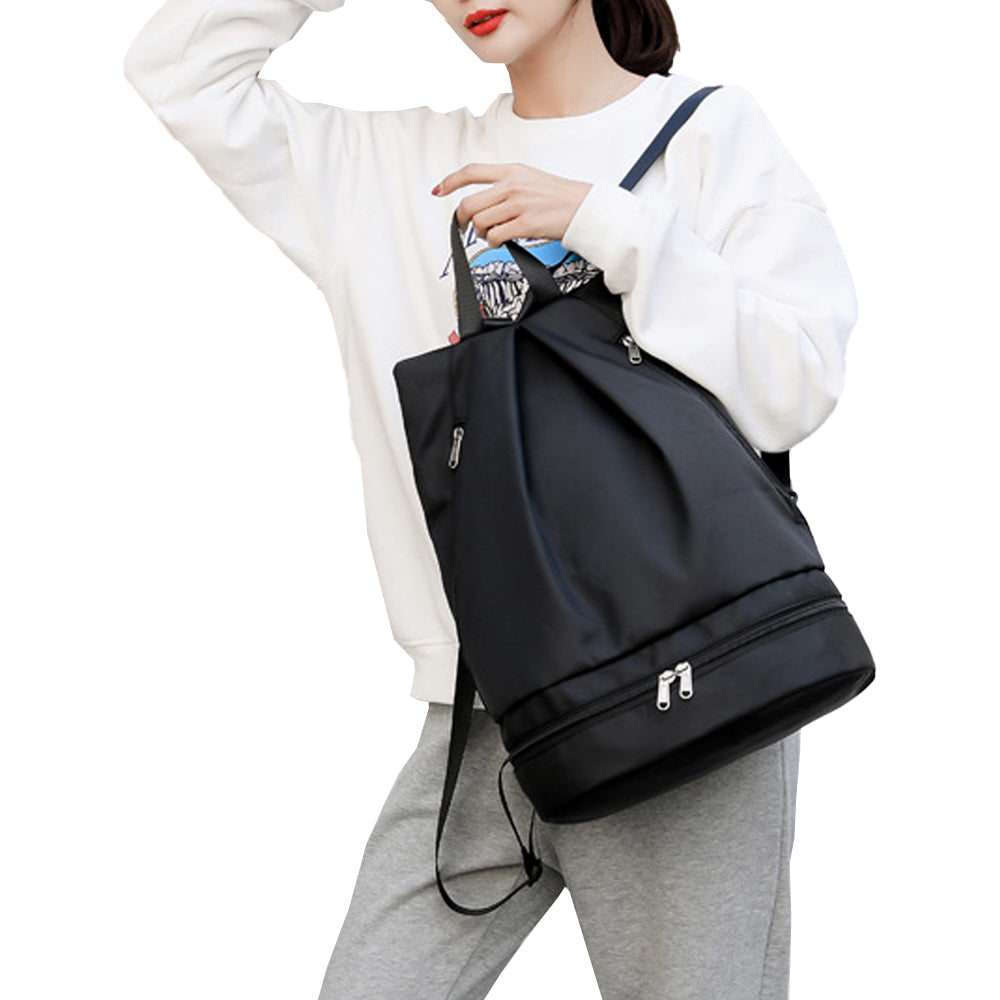 Travel Sports Dry and Wet Separation Backpack with Shoes Compartment