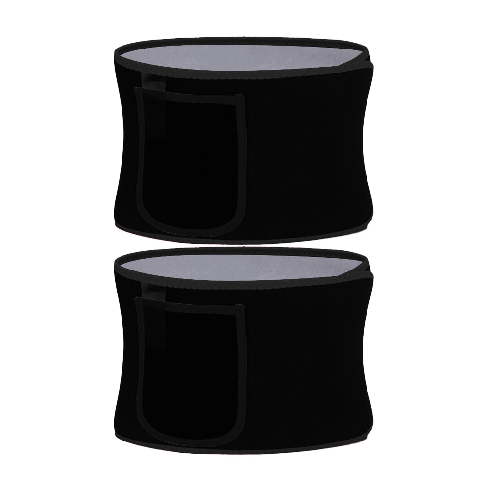 2Pcs Women Waist Trainer Sweat Band Sport Waist Shaper Belt