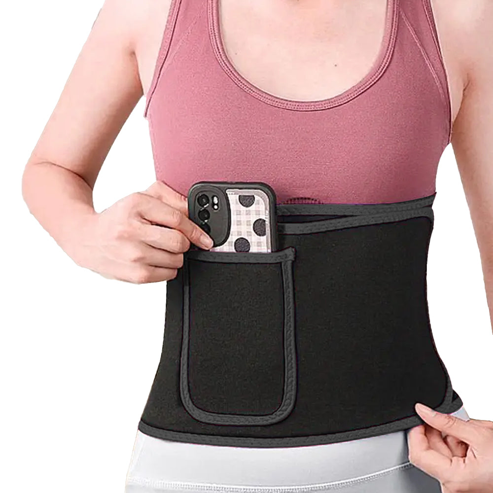 2Pcs Women Waist Trainer Sweat Band Sport Waist Shaper Belt
