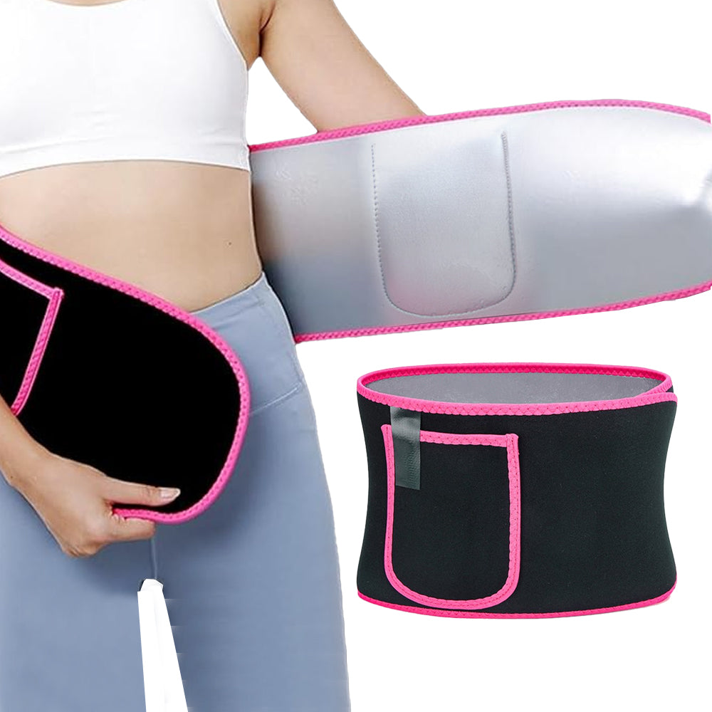 2Pcs Women Waist Trainer Sweat Band Sport Waist Shaper Belt