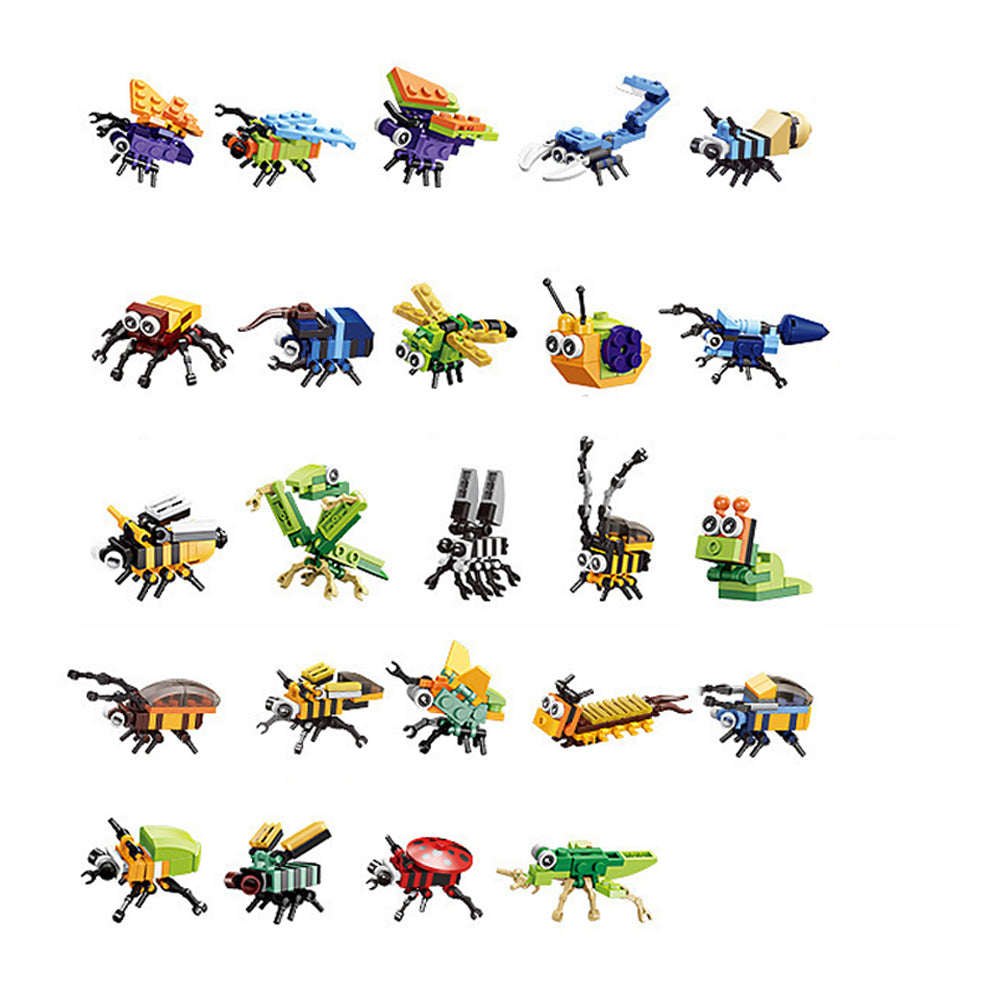 Christmas Advent Calendar Insects Series Building Blocks Toy