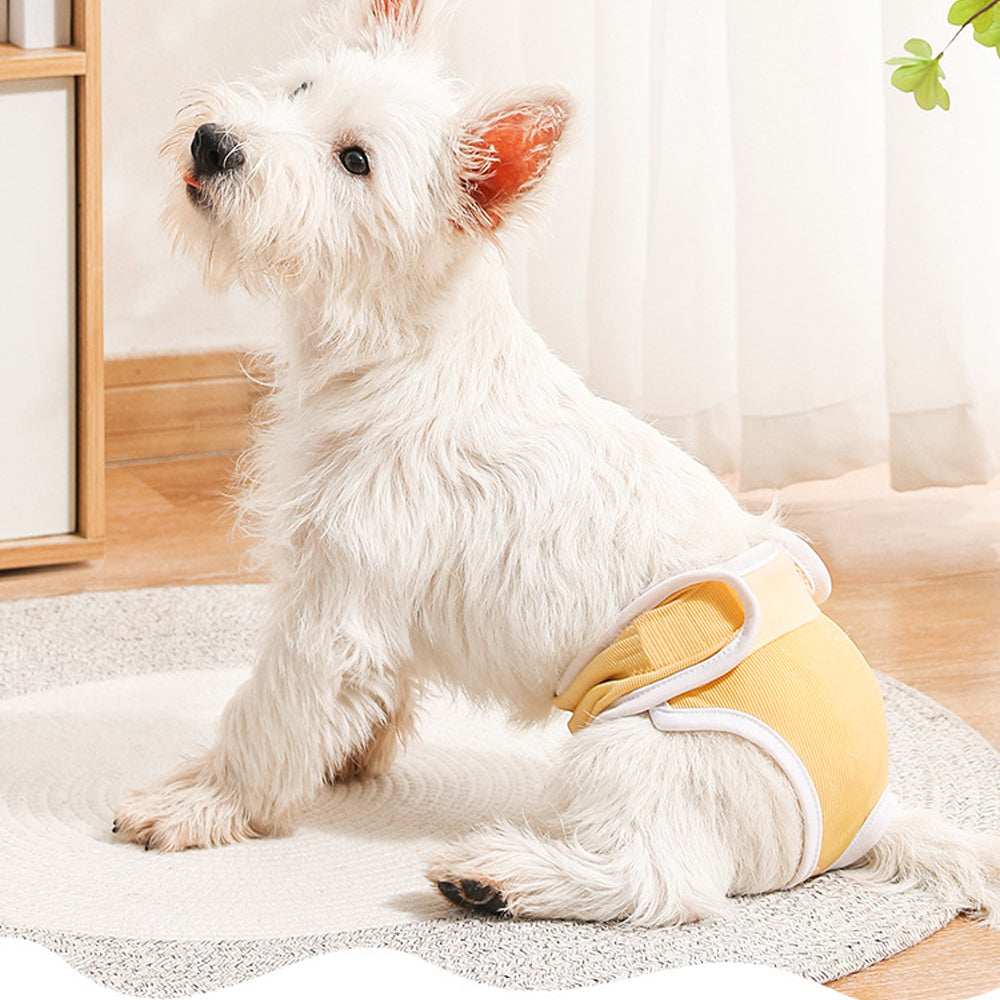 4Pcs Reusable Female Dog Nappy Diapers Hygiene Sanitary Pants Underpants