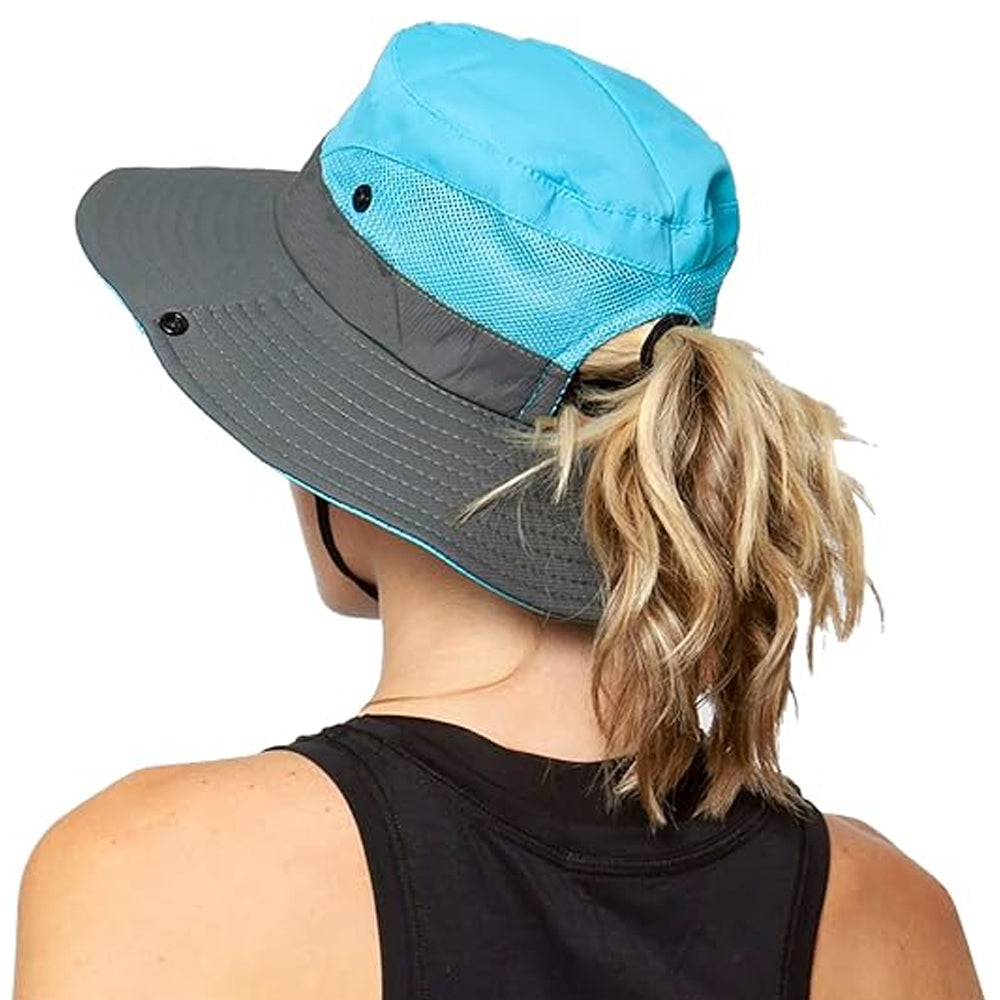 Sun Hat Bucket Hat Wide Brim Anti-UV Protection Hiking Fisherman Breathable Hat