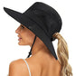 Sun Hat Bucket Hat Wide Brim Anti-UV Protection Hiking Fisherman Breathable Hat