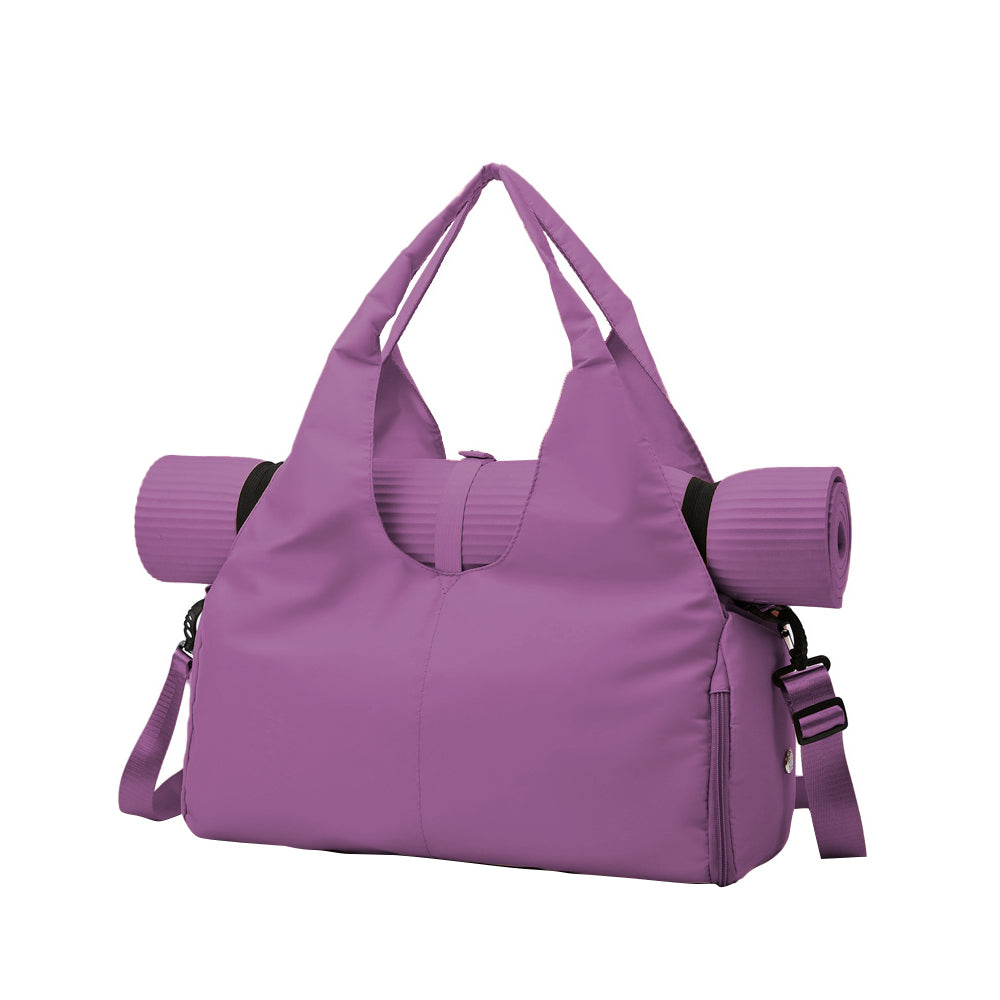 Gym Tote Bag with Shoe Compartment and Yoga Mat Holder