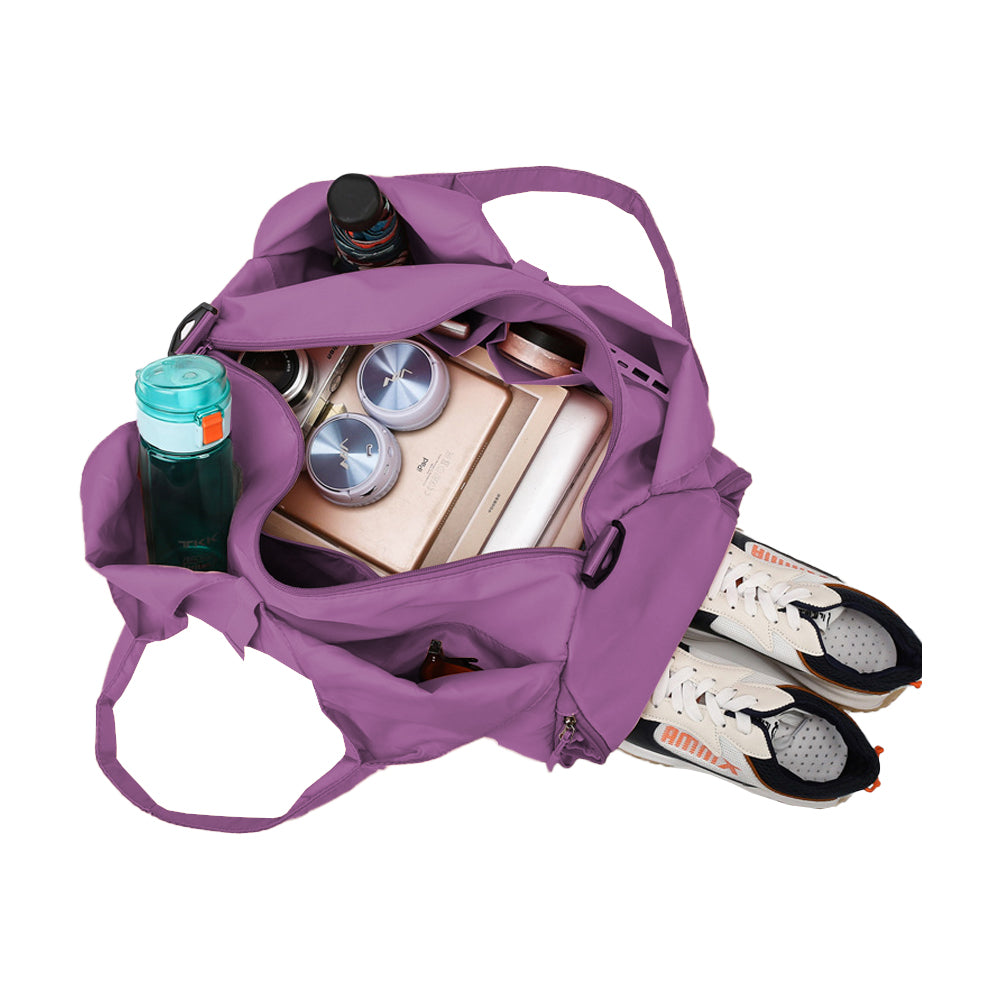 Gym Tote Bag with Shoe Compartment and Yoga Mat Holder