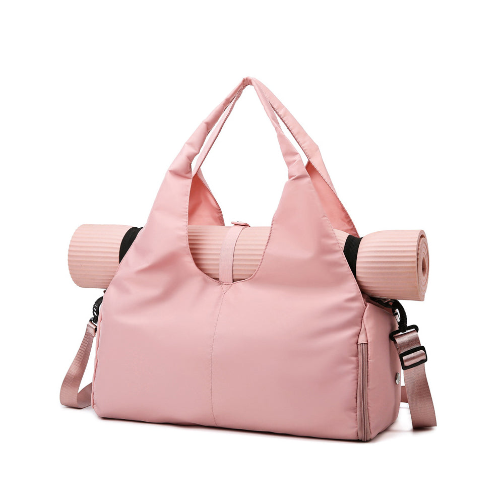Gym Tote Bag with Shoe Compartment and Yoga Mat Holder