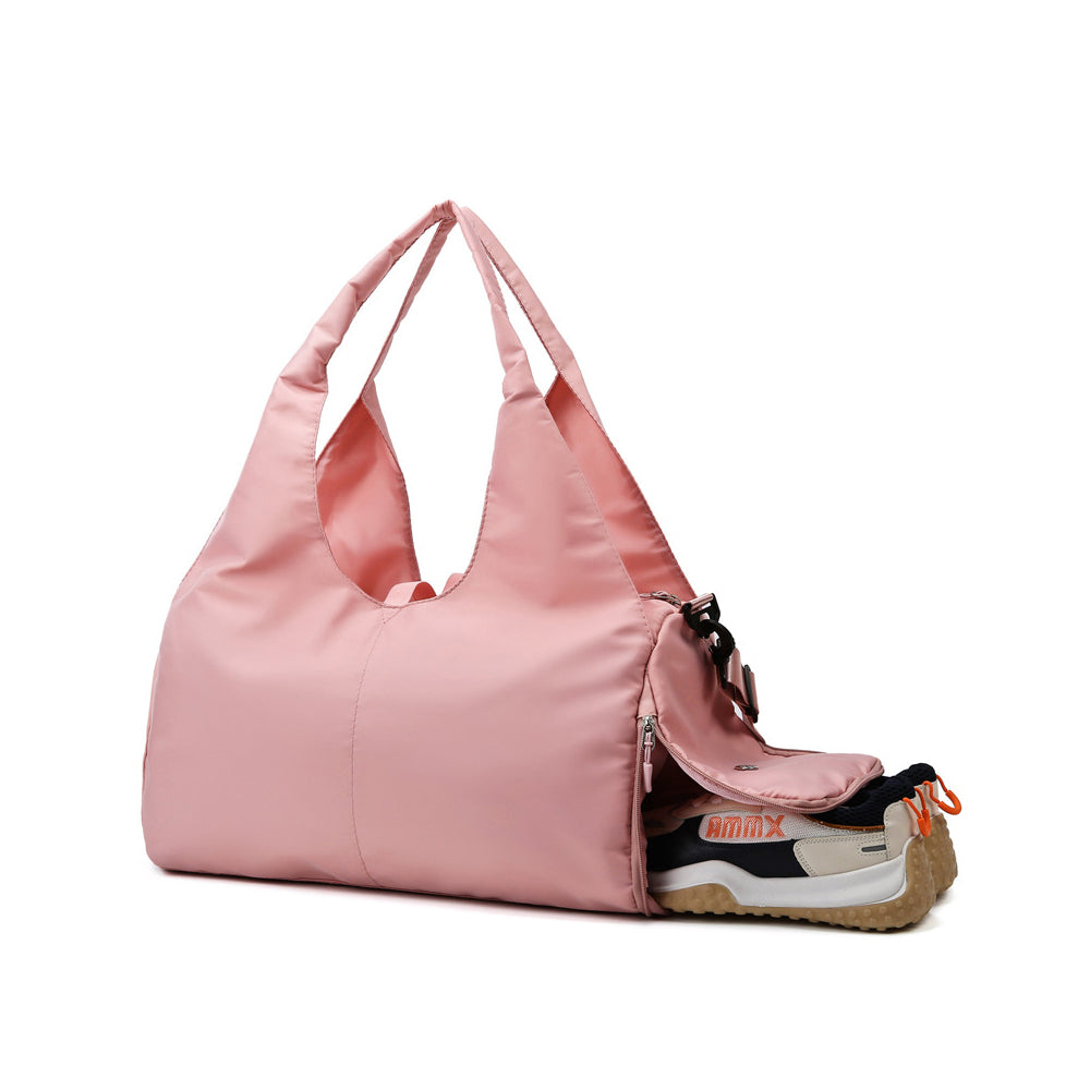 Gym Tote Bag with Shoe Compartment and Yoga Mat Holder