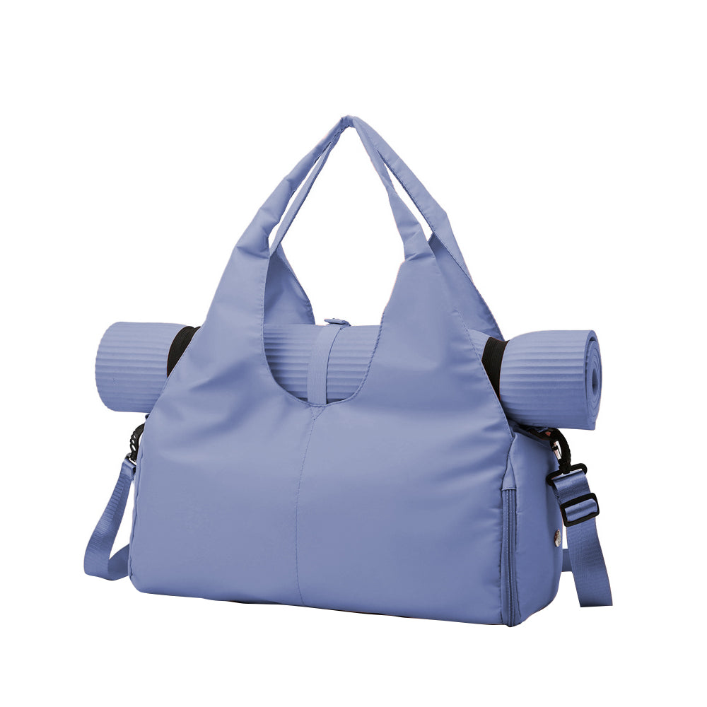 Gym Tote Bag with Shoe Compartment and Yoga Mat Holder