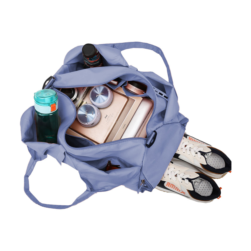 Gym Tote Bag with Shoe Compartment and Yoga Mat Holder