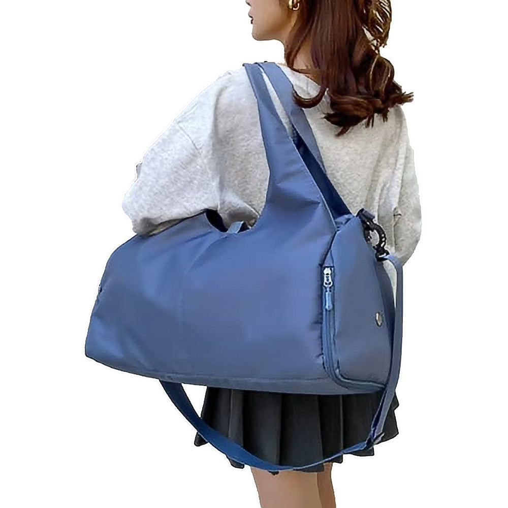 Gym Tote Bag with Shoe Compartment and Yoga Mat Holder