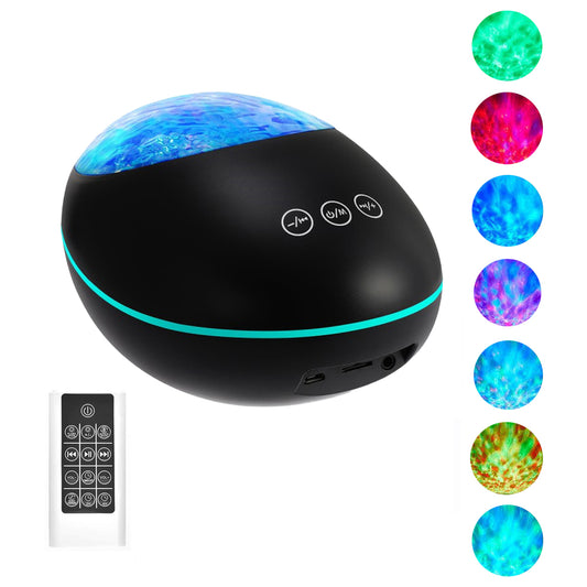 8 Modes Remote Control Ocean Projector Night Light