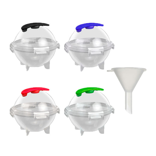 4Pcs Ice Ball Makers Large Round Ice Cube Moulds